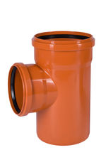 Derivación macho-hembra 87,5° PVC con junta elástica Ostendorf/Crearplast-Sistema KG, DN/OD 200/160 mm